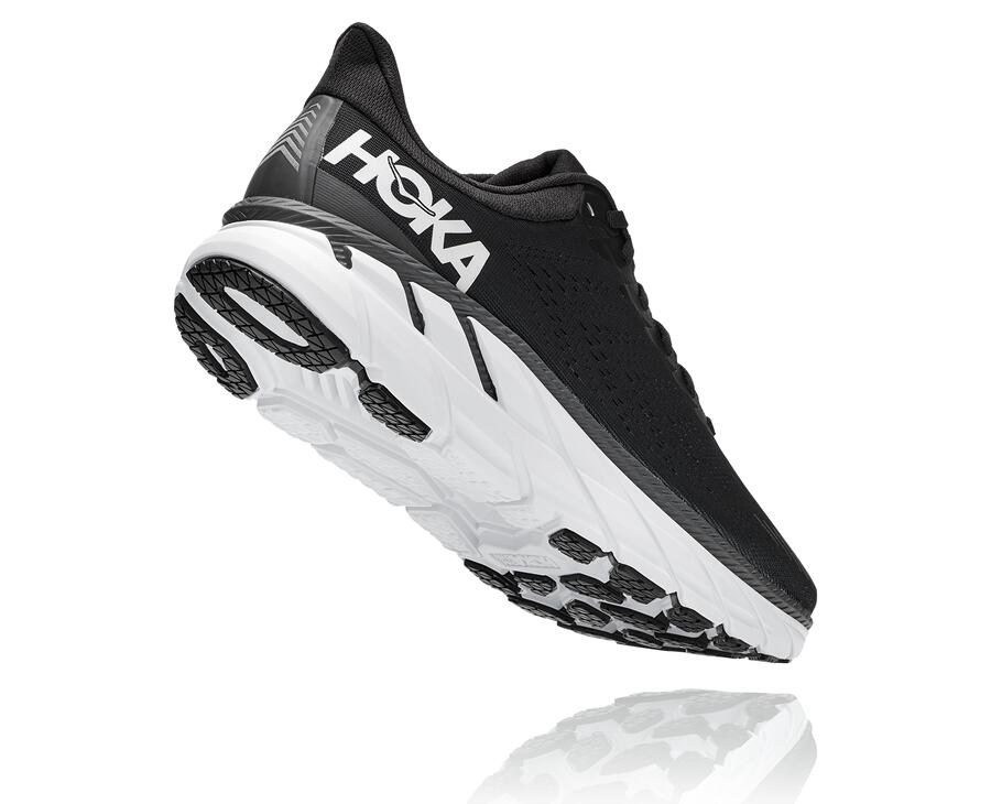 Tenis Hoka One One Masculino Pretas/Branco - Clifton 7 - 862-MGTBSD